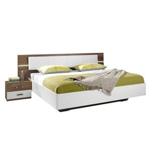 Bedframe Leimen Wit/eikenhouten look - 180 x 200cm