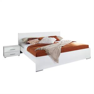 Beddenset Lorca (3-delig) Alpinewit - 160 x 200cm - Geen opbergruimte