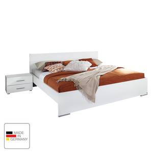 Beddenset Lorca (3-delig) Alpinewit - 160 x 200cm - Geen opbergruimte