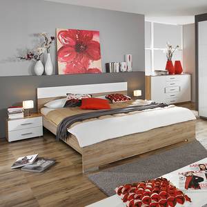 Beddenset Lorca (3-delig) Lichte San Remo eikenhouten look - 160 x 200cm - Geen opbergruimte