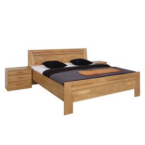 Bed Sitara II gelakt deels massief elzenhout - 200 x 200cm