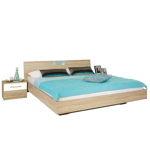 Bed Valence Sonoma eikenhouten look/wit - 180 x 200cm