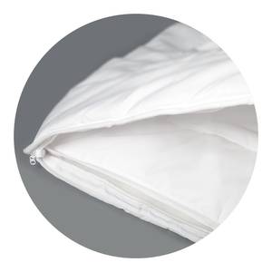 4-Jahreszeiten-Steppbett Knisa Microfaser - Weiß - 135 x 200 cm