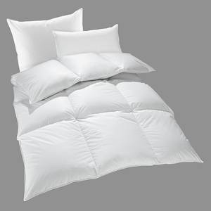 Set per il letto Canada 155 x 220 cm + cuscino 80 x 80 cm - Tutto l'anno coperta - 85% penne, 15% piume