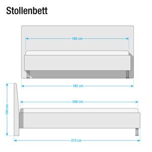 Bettgestell KSW Alpinweiß - 180 x 200cm