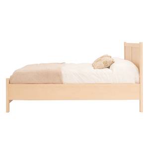 Bedframe Nayok deels massief acaciahout - Licht beige