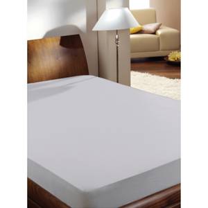 Luxus-Satin-Spannbetttuch Puck Satin - Platingrau - 150 x 200 cm