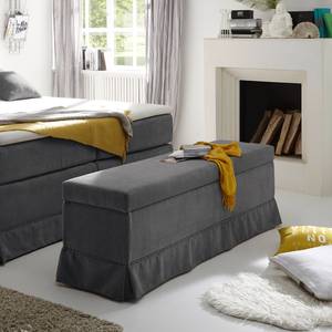 Bout de lit Dixon Microvelours - Gris