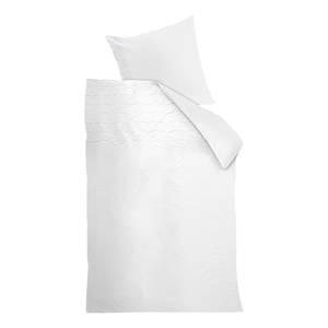 Parure de lit Campana Coton - Blanc - 135 x 200 cm + oreiller 80 x 80 cm