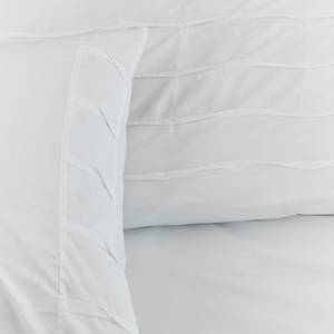 Parure de lit Campana Coton - Blanc - 135 x 200 cm + oreiller 80 x 80 cm