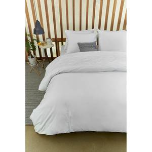 Parure de lit Campana Coton - Blanc - 155 x 220 cm + oreiller 80 x 80 cm