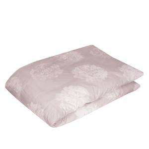 Parure de lit Flori Coton - Lilas / Blanc - 155 x 220 cm + oreiller 80 x 80 cm