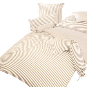 Biancheria da letto Classic I Beige / Bianco - 135 x 200 cm + cuscino 80 x 80 cm