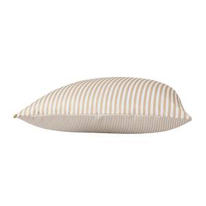 Parure de lit Classic I Beige / Blanc - 155 x 220 cm + oreiller 80 x 80 cm