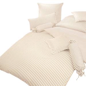 Biancheria da letto Classic I Beige / Bianco - 240 x 220 cm + cuscino 80 x 80 cm