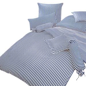 Biancheria da letto Classic I Blu / Bianco - 135 x 200 cm + cuscino 80 x 80 cm