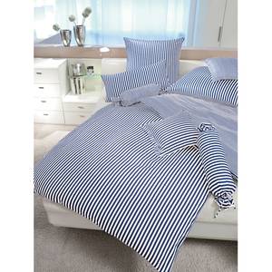 Biancheria da letto Classic I Blu / Bianco - 155 x 200 cm + cuscino 80 x 80 cm