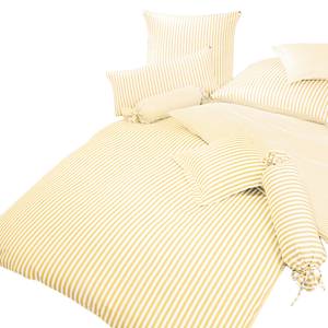 Parure de lit Classic I Jaune / Blanc - 155 x 220 cm + oreiller 80 x 80 cm