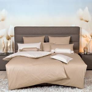 Biancheria da letto Classic II Beige / Bianco - 155 x 220 cm + cuscino 80 x 80 cm