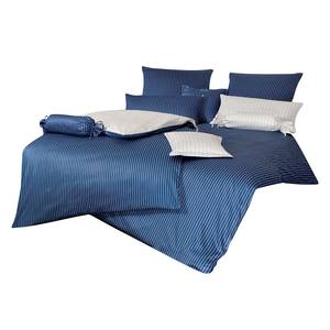 Biancheria da letto Classic II Blu / Bianco - 200 x 220 cm + cuscino 80 x 80 cm