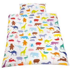 Beddengoed Happy Zoo (2-delig) Meerkleurig - Textiel