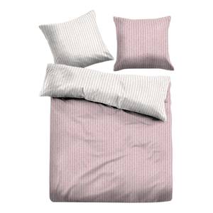 Parure de lit Ifjord Flanelle - Mauve / Blanc