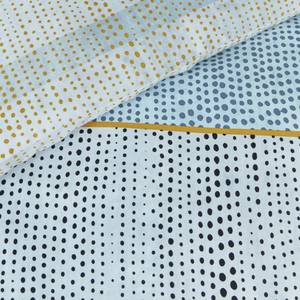 Parure de lit Libby Coton - Bleu clair / Gris - 135 x 200 cm + oreiller 80 x 80 cm