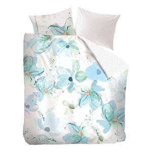 Parure de lit Oilily Bittersweet Coton - Blanc / Bleu - 200 x 220 cm + 2 oreillers 80 x 80 cm