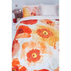 Parure de lit Oilily Faded Poppy Coton - Orange / Rouge - 155 x 220 cm + oreiller 80 x 80 cm