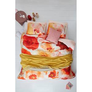 Parure de lit Oilily Faded Poppy Coton - Orange / Rouge - 200 x 220 cm + 2 oreillers 80 x 80 cm