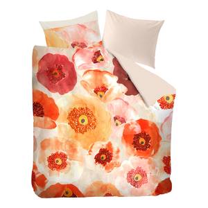 Bettwäsche Oilily Faded Poppy Baumwollstoff - Orange / Rot - 200 x 220 cm + 2 Kissen 80 x 80 cm