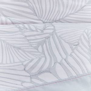 Parure de lit Oilily Vibrant Leaves Coton - Blanc / Gris - 155 x 220 cm + oreiller 80 x 80 cm