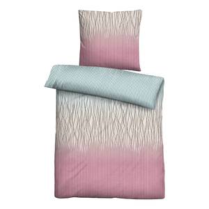 Bettwäsche Patrida Baumwollstoff - Türkis / Pink - 155 x 220 cm + Kissen 80 x 80 cm