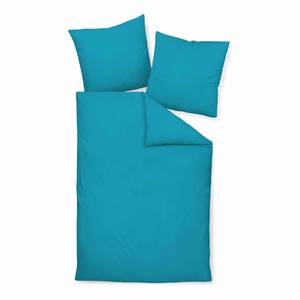 Biancheria da letto Piano Uni Colore azzurro - 155 x 220 cm + cuscino 80 x 80 cm