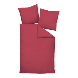 Parure de lit Piano Uni Rouge bourgogne - 240 x 220 cm + oreiller 80 x 80 cm