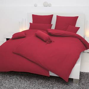Biancheria da letto Piano Uni Rosso vino - 240 x 220 cm + cuscino 80 x 80 cm