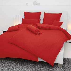 Biancheria da letto Piano Uni Rosso - 200 x 200 cm + cuscino 80 x 80 cm