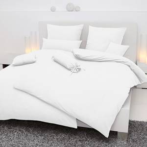 Biancheria da letto Piano Uni Bianco - 155 x 220 cm + cuscino 80 x 80 cm