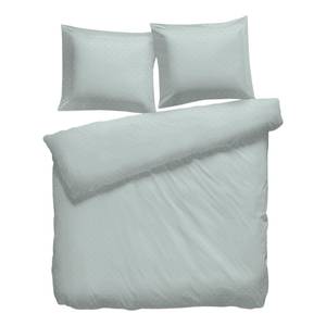 Parure de lit réversible Puntini Coton - Gris menthe - 260 x 220 cm + 2 oreillers 60 x 70 cm