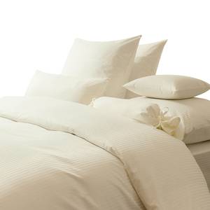 Biancheria da letto Rubin A righe - Beige - 200 x 200 cm + cuscino 80 x 80 cm