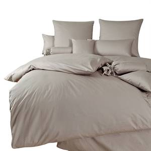 Biancheria da letto Rubin Tinta unita - Grigio talpa - 155 x 200 cm + cuscino 80 x 80 cm