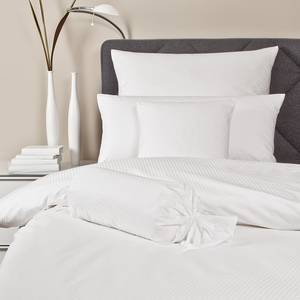 Biancheria da letto Rubin Tinta unita - Bianco - 135 x 200 cm + cuscino 80 x 80 cm