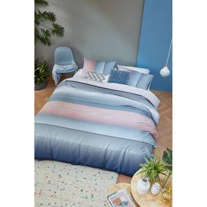 Parure de lit Senn Satin - Bleu / Rose