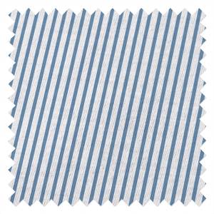 Beddengoed Smood stripes Wit/Blauw - 155x220cm + kussen 80x80cm