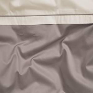 Parure de lit Sogno Coton - Beige / Taupe - 135 x 200 cm + oreiller 80 x 80 cm