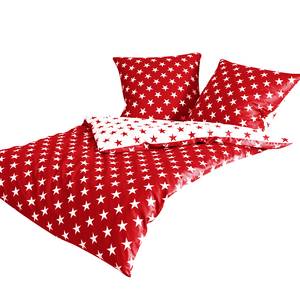 Biancheria da letto J.D. Stern I Rosso / Bianco - 240 x 220 cm + cuscino 80 x 80 cm