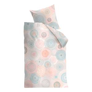 Parure de lit Tam Coton - Rose / Turquoise - 135 x 200 cm + oreiller 80 x 80 cm