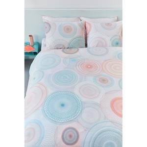 Parure de lit Tam Coton - Rose / Turquoise - 155 x 220 cm + oreiller 80 x 80 cm