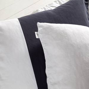 Biancheria da letto Varenne Grigio scuro/Bianco - 155 x 220 cm + cuscino 80 x 80 cm