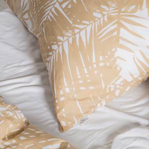 Biancheria da letto Vincou Giallo senape/Bianco - 155 x 220 cm + cuscino 80 x 80 cm